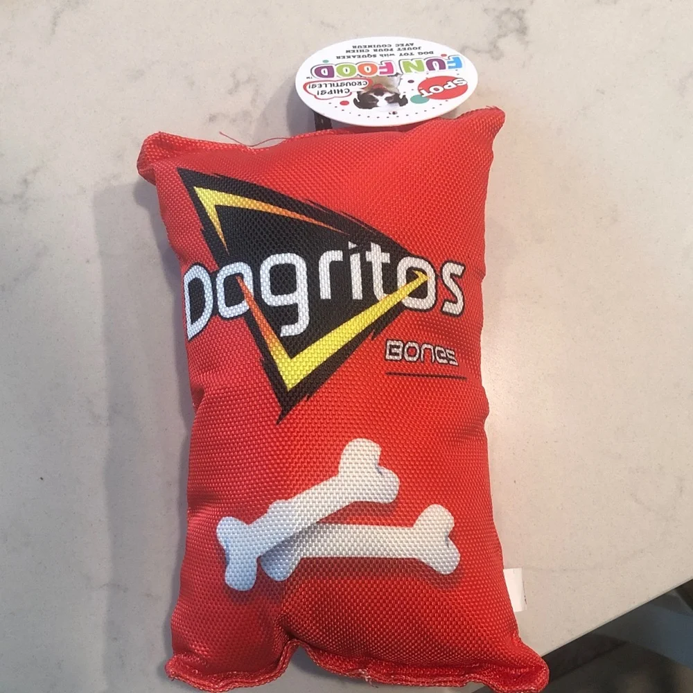 Dogritos crinkle toy with squeaker